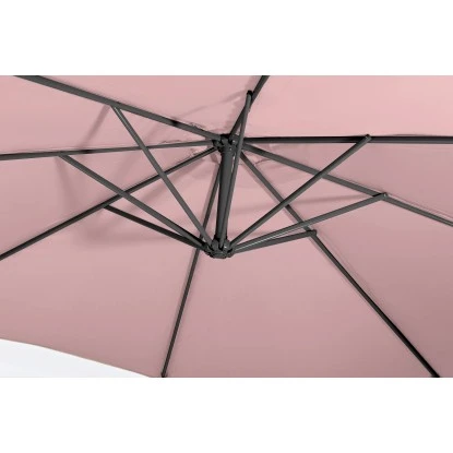 Gartenfreunde Ampelschirm Ø 300 Cm Pastell Rosa Mit Kurbel 7 Gartenfreunde Ampelschirm Ø 300 Cm Pastell Rosa Mit Kurbel – Bild 5