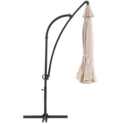 Ampelschirm Cocoa Beach Ø 350 Cm Beige Mit Kurbel -Outdoor Schirm Verkauf 38 3299 OBI Ampelschirm 12