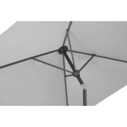 Schneider Schirme Marktschirm 130 Cm X 210 Cm Silbergrau Mit Kurbelmechanik -Outdoor Schirm Verkauf 4000570621144 62114 4