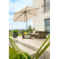 Schneider Schirme Marktschirm Ø 270 Cm Natur Mit Push-Up Mechanik -Outdoor Schirm Verkauf 4000570664028 66402 2