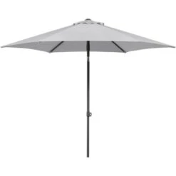 Schneider Schirme Marktschirm Ø 270 Cm Silbergrau Mit Push-Up Mechanik -Outdoor Schirm Verkauf 4000570664141 66414 3