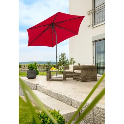 Schneider Schirme Marktschirm Ø 270 Cm Rot Mit Push-Up Mechanik 5 Schneider Schirme Marktschirm Ø 270 Cm Rot Mit Push-Up Mechanik – Bild 3