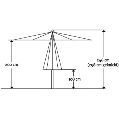 Schneider Schirme Marktschirm Ø 270 Cm Rot Mit Push-Up Mechanik 8 Schneider Schirme Marktschirm Ø 270 Cm Rot Mit Push-Up Mechanik – Bild 6