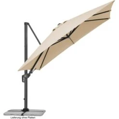 Schneider Schirme Ampelschirm 300 Cm X 360 Cm Natur Mit Kurbelmechanik -Outdoor Schirm Verkauf 4000570730020 73002 3