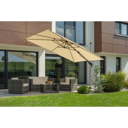 Schneider Schirme Ampelschirm 260 Cm X 416 Cm Natur Mit Kurbelmechanik 15 Schneider Schirme Ampelschirm 260 Cm X 416 Cm Natur Mit Kurbelmechanik – Bild 13