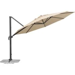 Schneider Schirme Ampelschirm Ø 400 Cm Natur Mit Kurbelmechanik -Outdoor Schirm Verkauf 4000570789028 78902 3