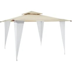 Ersatzdach Für Pavillon Nerja 350 Cm X 350 Cm Beige