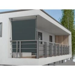 Vertikalmarkise 1,5x2m Anthrazit Teleskopierbar