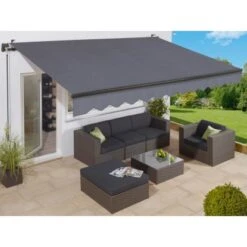 Markisenstoff 300 Cm X 200 Cm Anthrazit 12 Markisenstoff 300 Cm X 200 Cm Anthrazit -Outdoor Schirm Verkauf 4048121260787 50
