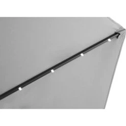 Sonnenschirm Wando Ø 270 Cm Grau Mit Kurbel Und LED-Beleuchtung -Outdoor Schirm Verkauf 4048126055265 110