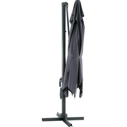 Ampelschirm Moga Ø 300 Cm Grey Mit Kurbelmechanik 5 Ampelschirm Moga Ø 300 Cm Grey Mit Kurbelmechanik – Bild 3