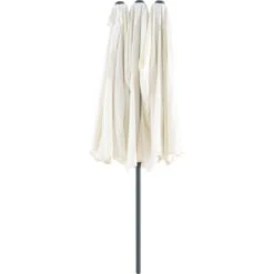 Balkonschirm Cloyna Ø 270 Cm Ecru Mit Kurbelmechanik -Outdoor Schirm Verkauf 4048126615148 S02 210720 L
