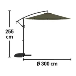 Ampelschirm Alvarado Ø 300 Cm Oliv Mit Kurbelmechanik 18 Ampelschirm Alvarado Ø 300 Cm Oliv Mit Kurbelmechanik -Outdoor Schirm Verkauf 4048126619436 130