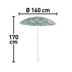 Marktschirm Ø 160 Cm Mit Push-Up Mechanik -Outdoor Schirm Verkauf 4048126625710 200