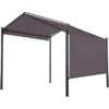 Stahl-Pavillon Bacliff Mit Seitenvorhängen 3 M X 3 M X 2,8 M Anthrazit -Outdoor Schirm Verkauf 4048126627844 10