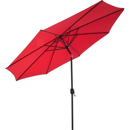 Gartenfreude Marktschirm Ø 300 Cm Rot Mit Kurbelmechanik 3 Gartenfreude Marktschirm Ø 300 Cm Rot Mit Kurbelmechanik