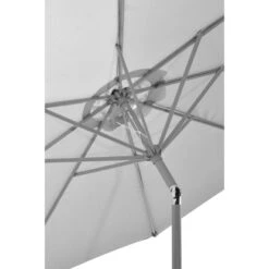 Gartenfreude Marktschirm Ø 300 Cm Grau Mit Kurbelmechanik -Outdoor Schirm Verkauf 4251083905713 4655 03