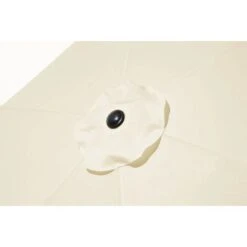 Gartenfreude Marktschirm Ø 200 Cm Creme Mit Kurbelmechanik -Outdoor Schirm Verkauf 4251083905744 4655 03