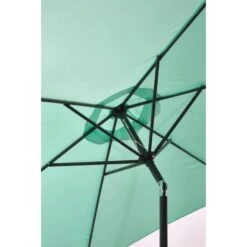 Gartenfreude Marktschirm Ø 270 Cm Grün Mit Kurbelmechanik -Outdoor Schirm Verkauf 4251083905850 4655 02