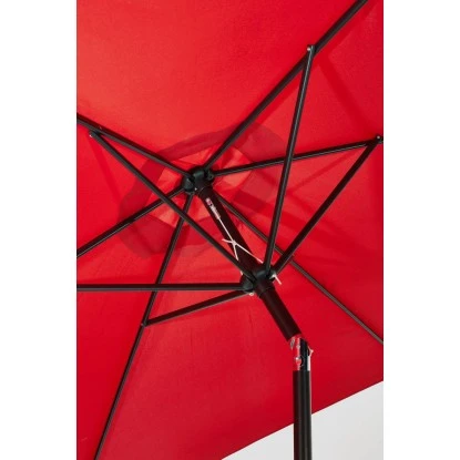 Gartenfreude Marktschirm Ø 270 Cm Rot Mit Kurbelmechanik 6 Gartenfreude Marktschirm Ø 270 Cm Rot Mit Kurbelmechanik – Bild 4