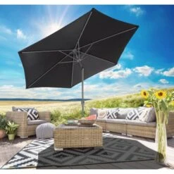 Gartenfreude Marktschirm Ø 300 Cm Anthrazit Mit Kurbelmechanik 9 Gartenfreude Marktschirm Ø 300 Cm Anthrazit Mit Kurbelmechanik -Outdoor Schirm Verkauf 4251083905911 4655 01