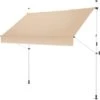 Gartenfreude Klemmmarkise Taupe/Beige 200 X 120 Cm Ohne Bohren, Gerader Schnitt -Outdoor Schirm Verkauf 4251083911622 4655