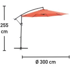 Ampelschirm Alvarado Ø 300 Cm Terracotta Mit Kurbel 14 Ampelschirm Alvarado Ø 300 Cm Terracotta Mit Kurbel -Outdoor Schirm Verkauf 435424 picture 1
