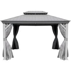 Sojag Aluminium Pavillon Messina 12 X 16 Champagner 363 X 483 X 307 Cm -Outdoor Schirm Verkauf 4691200 12