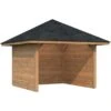 Palmako Holz-Pavillon Bianca 8,3 M² Set 2 Braun Tauchgrundiert -Outdoor Schirm Verkauf 4743142004821 4980 S 01