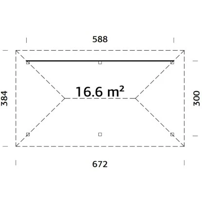 Palmako Holz-Pavillon Bianca 16,6 M² Set 1 Tansparent Tauchgrundiert 4 Palmako Holz-Pavillon Bianca 16,6 M² Set 1 Tansparent Tauchgrundiert – Bild 2