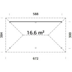 Palmako Holz-Pavillon Bianca 16,6 M² Set 1 Grau Tauchgrundiert -Outdoor Schirm Verkauf 4743142005101 4980 VM 02