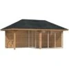 Palmako Holz-Pavillon Bianca 16,6 M² Set 4 Braun Tauchgrundiert 2 Palmako Holz-Pavillon Bianca 16,6 M² Set 4 Braun Tauchgrundiert -Outdoor Schirm Verkauf 4743142005217 4980 S 01