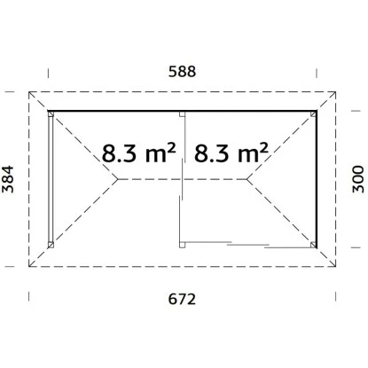 Palmako Holz-Pavillon Bianca 16,6 M² Set 4 Braun Tauchgrundiert 4 Palmako Holz-Pavillon Bianca 16,6 M² Set 4 Braun Tauchgrundiert – Bild 2