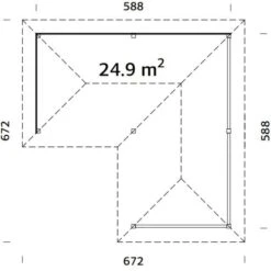 Palmako Holz-Pavillon Bianca 24,9 M² Set 1 Tansparent Tauchgrundiert -Outdoor Schirm Verkauf 4743142018774 4980 VM 02