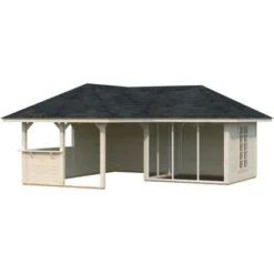 Palmako Holz-Pavillon Bianca 24,9 M² Set 3 Tansparent Tauchgrundiert -Outdoor Schirm Verkauf 4743142018811 4980 S 03