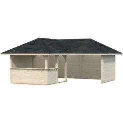 Palmako Holz-Pavillon Bianca 24,9 M² Set 2 Natur / Unbehandelt -Outdoor Schirm Verkauf 4743142019795 4980 S 03