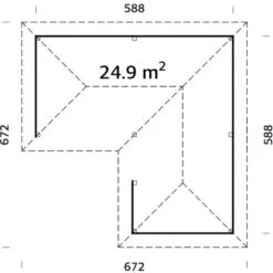Palmako Holz-Pavillon Bianca 24,9 M² Set 2 Natur / Unbehandelt -Outdoor Schirm Verkauf 4743142019795 4980 VM 02