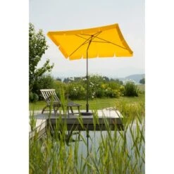 Schneider Schirme Balkonschirm Aquila 150 Cm X 265 Cm Goldgelb -Outdoor Schirm Verkauf 475487 2630 2