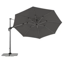Schneider Schirme Ampelschirm Bermuda Ø 350 Cm Anthrazit Mit Kurbelmechanik -Outdoor Schirm Verkauf 475709 2630 4