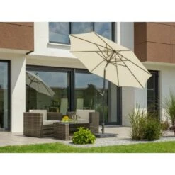 Schneider Sonnenschirm Harlem Natur Ø 270 Cm 11 Schneider Sonnenschirm Harlem Natur Ø 270 Cm -Outdoor Schirm Verkauf 4757316 64002 2