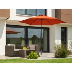 Schneider Sonnenschirm Bergamo Terracotta Ø 300 Cm -Outdoor Schirm Verkauf 475804 2630 2