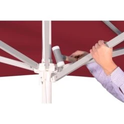 Schneider Schirme Marktschirm Jumbo Ø 300 Cm Bordeaux Mit Seilzugmechanik -Outdoor Schirm Verkauf 475825 2630 5