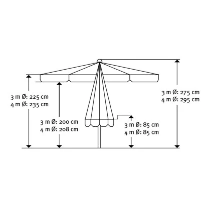 Schneider Schirme Marktschirm Jumbo Ø 300 Cm Sand Mit Seilzugmechanik 8 Schneider Schirme Marktschirm Jumbo Ø 300 Cm Sand Mit Seilzugmechanik – Bild 6
