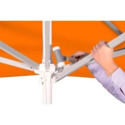 Schneider Schirme Marktschirm Jumbo Ø 300 Cm Orange Mit Seilzugmechanik -Outdoor Schirm Verkauf 475837 2630 5