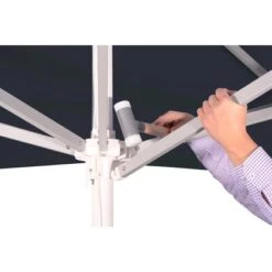 Schneider Schirme Marktschirm Jumbo Ø 300 Cm Schwarz Mit Seilzugmechanik -Outdoor Schirm Verkauf 475838 2630 5