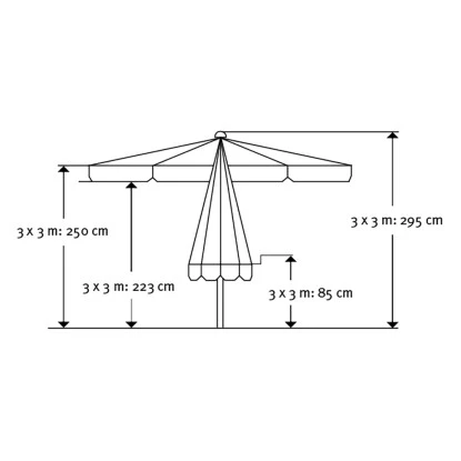 Schneider Sonnenschirm Quadro Goldgelb 300 Cm X 300 Cm 8 Schneider Sonnenschirm Quadro Goldgelb 300 Cm X 300 Cm – Bild 6