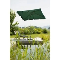 Schneider Schirme Balkonschirm 120 Cm X 225 Cm Grün Mit Push-Up Mechanik -Outdoor Schirm Verkauf 476943 2630 2