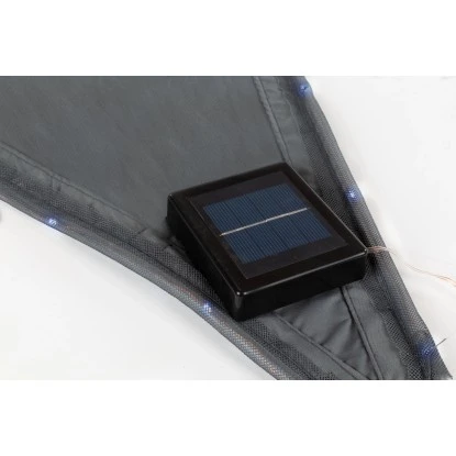 Perel Sonnensegel Mit LED-Beleuchtung Dreieckig 3,6 M X 3,6 M X 3,6 M Anthrazit 6 Perel Sonnensegel Mit LED-Beleuchtung Dreieckig 3,6 M X 3,6 M X 3,6 M Anthrazit – Bild 4