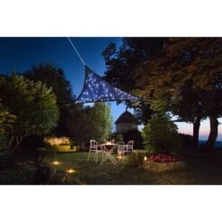 Perel Sonnensegel Mit LED-Beleuchtung Dreieckig 3,6 M X 3,6 M X 3,6 M Dunkelblau -Outdoor Schirm Verkauf 600823 1717 2