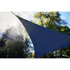 Perel Sonnensegel Mit LED-Beleuchtung Dreieckig 3,6 M X 3,6 M X 3,6 M Dunkelblau -Outdoor Schirm Verkauf 600823 1717 3